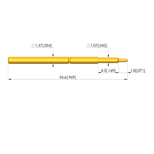 GKS-002-0024 Testsonde Pogo-Pin Federkontakt, Beste Qualität Normalerweise Geschlossene Feder-USB-Kabel-Testmaschine CN;HEN Ingun - Product Image 2