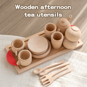 Vente en gros <span class=keywords><strong>de</strong></span> <span class=keywords><strong>jeu</strong></span> <span class=keywords><strong>de</strong></span> rôle en bois massif pour bébé <span class=keywords><strong>jeu</strong></span> <span class=keywords><strong>de</strong></span> simulation <span class=keywords><strong>de</strong></span> thé <span class=keywords><strong>de</strong></span> l'après-midi jouets éducatifs pour garçons et filles - Product Image 6