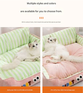 Divano Letto per Animali Domestici, Cuccia Morbida in Peluche per <span class=keywords><strong>Cani</strong></span> e Gatti di Piccola e Media Taglia, Tappetino Aperto Morbido e di Supporto per Gattini e Cuccioli da Interno - Product Image 3