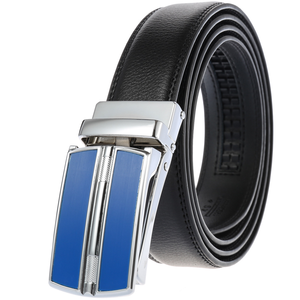 Cinto Masculino de Couro Genuíno Ajustável com Fivela Personalizada e Logotipo em Liga Metálica – Tendência da Moda - Product Image 1