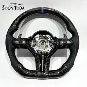 Volante Deportivo Estilo M de Fibra de Carbono y Cuero Perforado para <span class=keywords><strong>BMW</strong></span> Serie 3 Serie 5 F01 F02 F10 F11 F12 F20 F22 F28 F30 F46 F80 F40 - Product Image 1