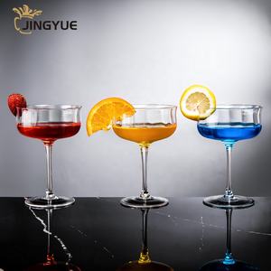 结婚式パーティーのための卸売高级マルガリータタンブラーカスタムロゴプリントチューリップカクテルメガネ - Product Image 1