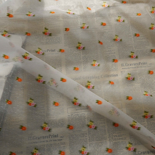 spring melange fabric