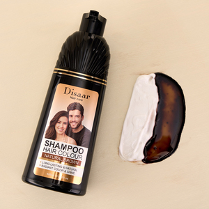 Shampoo Colorante al Ginseng Disaar con Olio di Argan e Cheratina, <span class=keywords><strong>Senza</strong></span> <span class=keywords><strong>Ammoniaca</strong></span>, Non Macchia, Condizionamento Profondo, Crema Colorante Rapida per Capelli Castani - Product Image 5