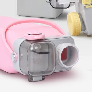 Có thể gập lại chai nước du lịch với rơm cấp thực phẩm dễ dàng để thực hiện Silicone chai nước cho ngoài trời - Product Image 3