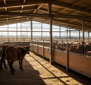 Bâtiment moderne préfabriqué à faible coût en acier pour élevage <span class=keywords><strong>de</strong></span> moutons, chèvres, grange, abri pour vaches, ferme équestre, ferme bovine, poulailler - Product Image 2