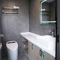 Kits de maisons préfabriquées en acier de luxe Cymdin, conception de capsule spatiale personnalisée pour petite maison, villa incluant une salle de bain