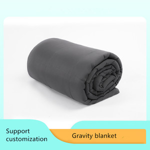 Couverture matelassée grise chaude et confortable de 12lb poids de <span class=keywords><strong>couette</strong></span> Hybrid Gravity - Product Image 3