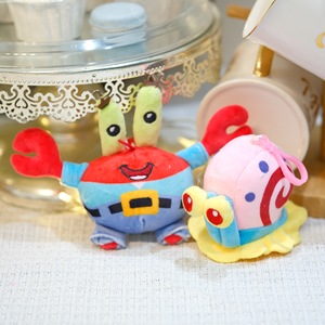 Peluche di SpongeBob da 4 Pollici (10cm) all'Ingrosso, Giocattoli Economici per Macchine Acchiappapremi, Portachiavi in Peluche con Personaggi dei Cartoni Animati per <span class=keywords><strong>Bambini</strong></span> - Product Image 2