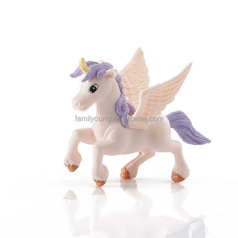kdashさま専用コレクションに！トリプルカラー　ペガサス　ユニコーン 3PCSユニコーンペガサスビニールおもちゃペガサス動物おもちゃ