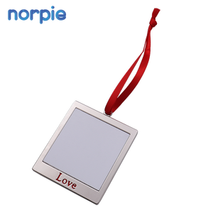 6 pièces de décorations de noël, LOVE, ornements en métal par Sublimation, vente d'usine - Product Image 3