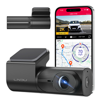 Caméra embarquée LNDU V100 avec Wifi, GPS Tracker pour voiture, caméra de tableau de bord, caméra de voiture, caméras vidéo