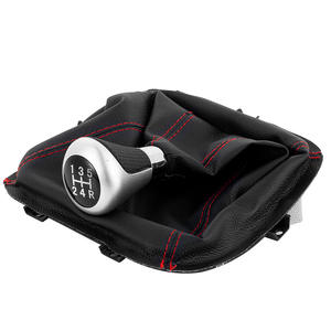Funda para Palanca de Cambios Great Wall, Cuero Negro con Costuras Rojas, para Autos Wingle, Accesorio para Transmisión Manual - Product Image 2
