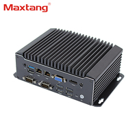 Mini ordenador industrial basado en procesador Intel Bay Trail sin ventilador 2 LAN Intel Celeron J1900 J1800 CPU 8GB DDR3L Mini PC con WIFI