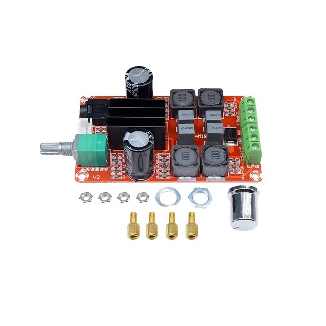 XH-M189 2*50W High-End Digital Amplifier Board DC24V TPA3116D2 Dual Channel Stereo Amplifier for Networks and Interfaces