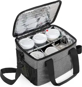 定制制造商便携式绝缘饮料啤酒冷却器袋饭盒手提袋