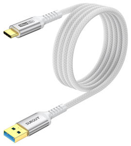 Cable de Carga Rápida Trenzado SUNGUY EType-C de 1.5m para Teléfono Móvil, Banco de Energía y Automóvil, Listo para Enviar - Product Image 1