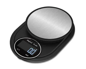 Best-selling LCD Display Weighing Machine 1kg Digital Scale Weigh Function ABS Stainless Steel Kitchen Food Scale
