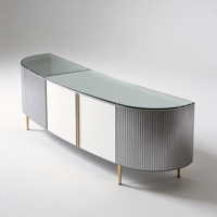 Ensemble de meubles de salon confortables en bois massif rustique, design modulaire, grand rangement pour maison moderne, hôtel, appartement, villa