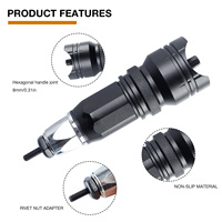 Adaptateur pour pistolet à rivets VEROGO pour perceuse électrique, modèle D02419, garantie 1 an, ensemble