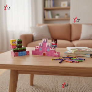 Juego de Cubos Magnéticos con Temática de Castillo Rosa para Viajes 2026, Juguetes para Niños, 38 Piezas, Mini Bloques de Construcción Magnéticos para Niños - Product Image 2
