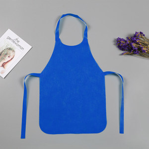 Disposable Non Woven Bib <b>Apron</b> <b>Waterproof</b> Oil Resistant Sleeveless <b>Apron</b> Custom Logo for Cooking Cleaning - Product Image 2