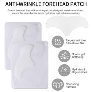 Patch anti-rides hydratant et éclaircissant pour le visage et le front, à base de collagène, de rétinol et d'herbes, à dissolution nocturne personnalisée - Product Image 4