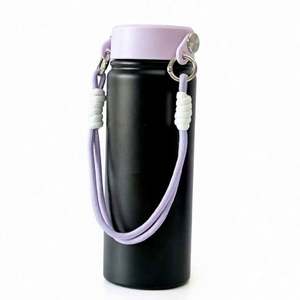 Gourde isotherme en acier inoxydable à double paroi de 1000 ml, étanche, avec poignée, pour la randonnée, bouteille d'eau à boire directement - Product Image 2