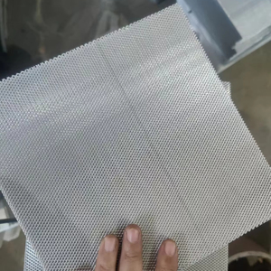 Grillage métallique perforé en acier galvanisé, filtre de purification à mailles losangées pliées - Product Image 1