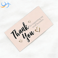 Carte de visite personnalisée écologique rose en carton couché pour soutenir les petites entreprises, impression numérique gaufrée de qualité supérieure