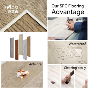 Plancher PVC brillant à chevrons de technologie allemande Foshan pour <span class=keywords><strong>garage</strong></span>, revêtement de sol vinyle SPC pour la maison, planche de bois composite - Product Image 3