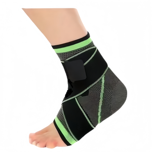 Apoio tornozelo confortável ajustável com tecido macio elástico compressão cinta para entorse e fascite plantar tratamento - Product Image 3