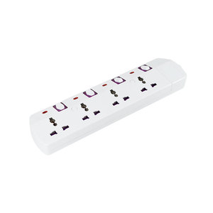 EAU Dubaï Électrique Plat Multi Plug Universel Prise D'extension De Puissance Prise UK 3M 5M Câble 4 Voies 4 Gang <span class=keywords><strong>ESMA</strong></span> 10A/13A Cuivre Plastique - Product Image 5