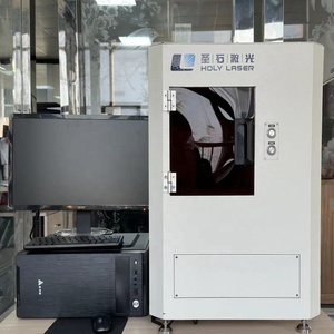 Mini 2D 3D tinh thể máy khắc laser cho đồ trang trí thủy tinh quà tặng hoặc thủy tinh Logo 500 Wát - Product Image 2