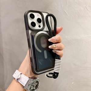 Étui de téléphone magnétique 3-en-1 antichoc avec porte-cartes et cordon pour iPhone 17, 16, 15, 14, 13, 12 Pro Max, 15 Plus, 14, 13, 12 Pro - Product Image 4