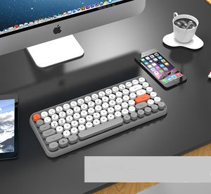 Mini Teclado Inalámbrico Portátil de 2.4G, Colorido, Retro, Bonito, Modelo <span class=keywords><strong>Ducky</strong></span> <span class=keywords><strong>One</strong></span> 2, 2020 - Product Image 3