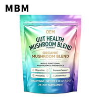 Poudre de complexe de 6 champignons de qualité supérieure : Reishi, Chaga, Queue de dinde, Crinière de lion, Cordyceps – Complément énergétique à base de plantes