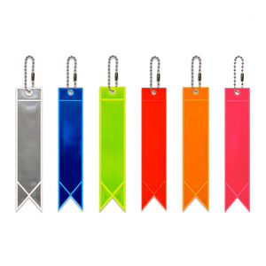 <span class=keywords><strong>Porte</strong></span>-<span class=keywords><strong>clés</strong></span> personnalisés avec logo multicolore, sangle réfléchissante pour selle de vélo de montagne, pendentif de sac - Product Image 1