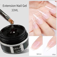 Gel de construction pour extension d'ongles nude 30 ml, haute viscosité, pour manucure en salon, livraison rapide, faible MOQ, vente en gros