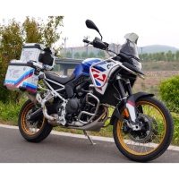 TLBOXADV Compatible avec F900GS/F800GS Boîte latérale en alliage d'aluminium Garde de moto Anti-chute Pièces de rénovation/mise à niveau Design moderne 1