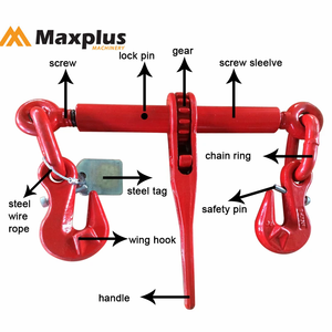 Heavy Duty forjado grau 8 alavanca catraca amarração cadeia loadbinder kit 10mm (amarrar amarração segurança Grab Sling gancho 5m 8m 12m) - Product Image 4