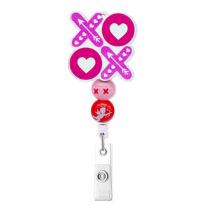 Custom Valentine Day Retractable <b>Nurse</b> <b>Badge</b> Reel ID <b>Name</b> Card <b>Badge</b> Holder with Alligator Clip for Nursing Student - Product Image 2