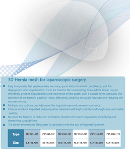 <span class=keywords><strong>Malla</strong></span> de Reparación de <span class=keywords><strong>Hernia</strong></span> <span class=keywords><strong>Inguinal</strong></span> Laparoscópica 3D MAX de Alta Calidad a Precio Directo de Fábrica - Product Image 4