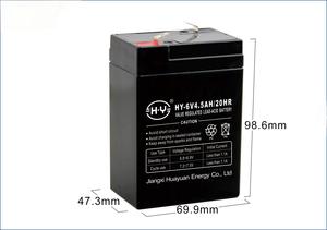 <span class=keywords><strong>แบ</strong></span><span class=keywords><strong>ต</strong></span>เตอรี่<span class=keywords><strong>ต</strong></span>ะกั่วกรดปิดผนึกแบบชาร์จไฟได้4.5Ah <span class=keywords><strong>6V</strong></span>-ความจุสูงสำหรับของเล่นอุปกรณ์ทางการแพทย์และไฟฉุกเฉิน - Product Image 2