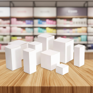 Caixa de Embalagem Cosmética de Papelão Branco para Atacado, Caixa de Papel Dobrável Reforçada, Caixa Colorida com Impressão UV em Pequenas Quantidades - Product Image 6