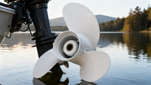 Nuevo Hélice de Aleación de Aluminio QIYI 6L5-45943-00-00 7 1/4X6-BS de 3 Aspas Blanco para Motor Fuera de Borda Yamaha de 2.5HP-5HP - Product Image 3