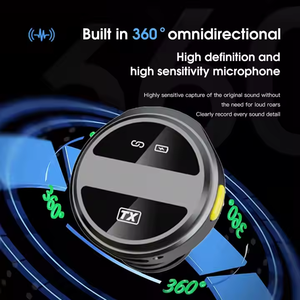 Collar clip <b>microphone</b> <b>wireless</b> collar clip <b>microphone</b> clip <b>wireless</b> <b>microphone</b> with charging case mobile video recording microp - Product Image 5