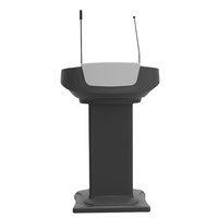 Pupitre numérique 22 pouces AIO ordinateur interactif Table de présentateur de conférence avec microphone haut-parleur podium intelligent