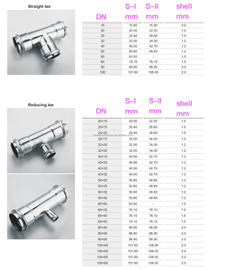 Thép không gỉ Báo Chí đường ống nước phù hợp <span class=keywords><strong>TEE</strong></span> M loại Báo Chí phụ kiện - Product Image 6