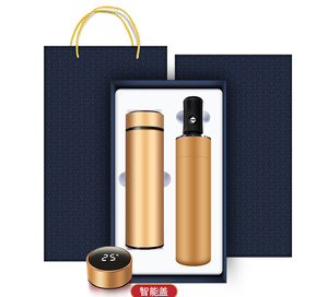 Regalos Corporativos de Oficina con Logotipo Personalizado de Alta Calidad, Artículos Promocionales para Empresas, Juego de Regalo con Paraguas y Taza Térmica para Hombre - Product Image 3